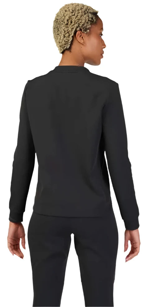 Fox WOMENS RISE CREW FLEECE - Black BACK
