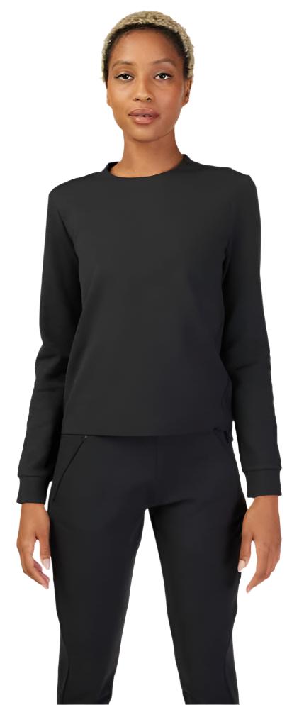 Fox WOMENS RISE CREW FLEECE - Black FRONT