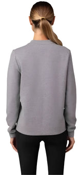 Fox WOMENS RISE CREW FLEECE - Heather Graphite BACK