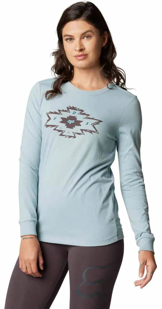 Fox FULL FLUX LS TEE - Gunmetal SIDE FRONT