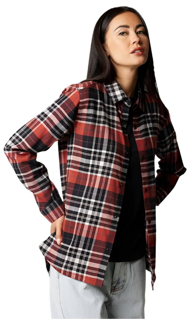 Fox FOXLOVER STRETCH FLANNEL - Copper SIDE FRONT