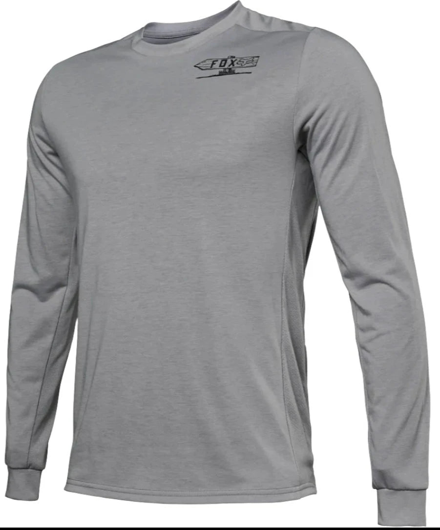 Fox RANGER LS DR JERSEY - Steel Grey Side Facing