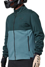 Fox RANGER FIRE FLEECE CREW - Emerald SIDE 