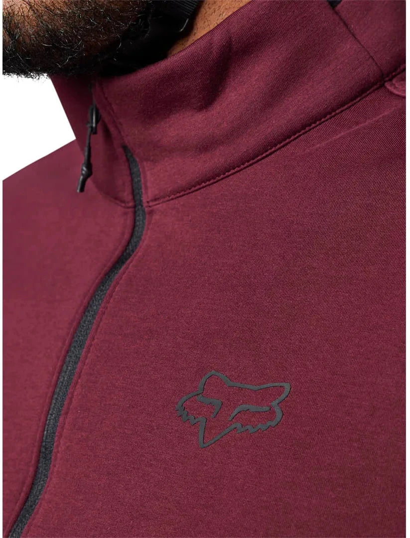 Fox RANGER FIRE FLEECE CREW - Dark Maroon 