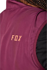 Fox WOMENS RANGER WIND VEST - Dark Maroon BACK PRINT
