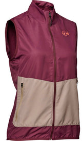 Fox WOMENS RANGER WIND VEST - Dark Maroon FRONT