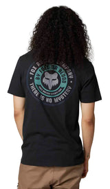 Fox MYSTICKS Short Sleeve PREMIUM TEE Black BACK FACING MODEL