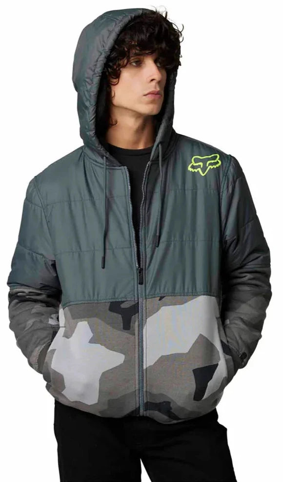 Fox LINDON SASQUATCH FLEECE - Black Cam FRONT