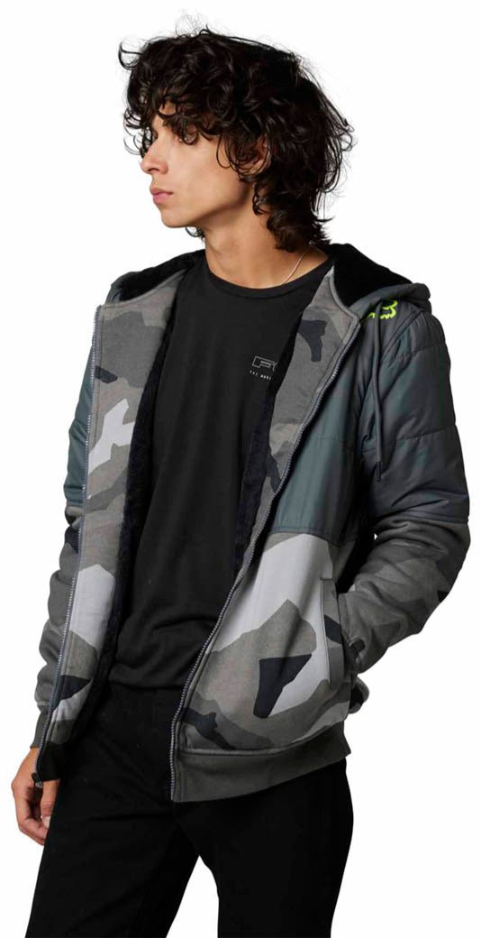 Fox LINDON SASQUATCH FLEECE - Black Cam SIDE