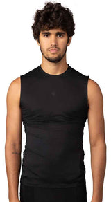 Fox Racing Tecbase SL Shirt Black FRONT FACING MODEL