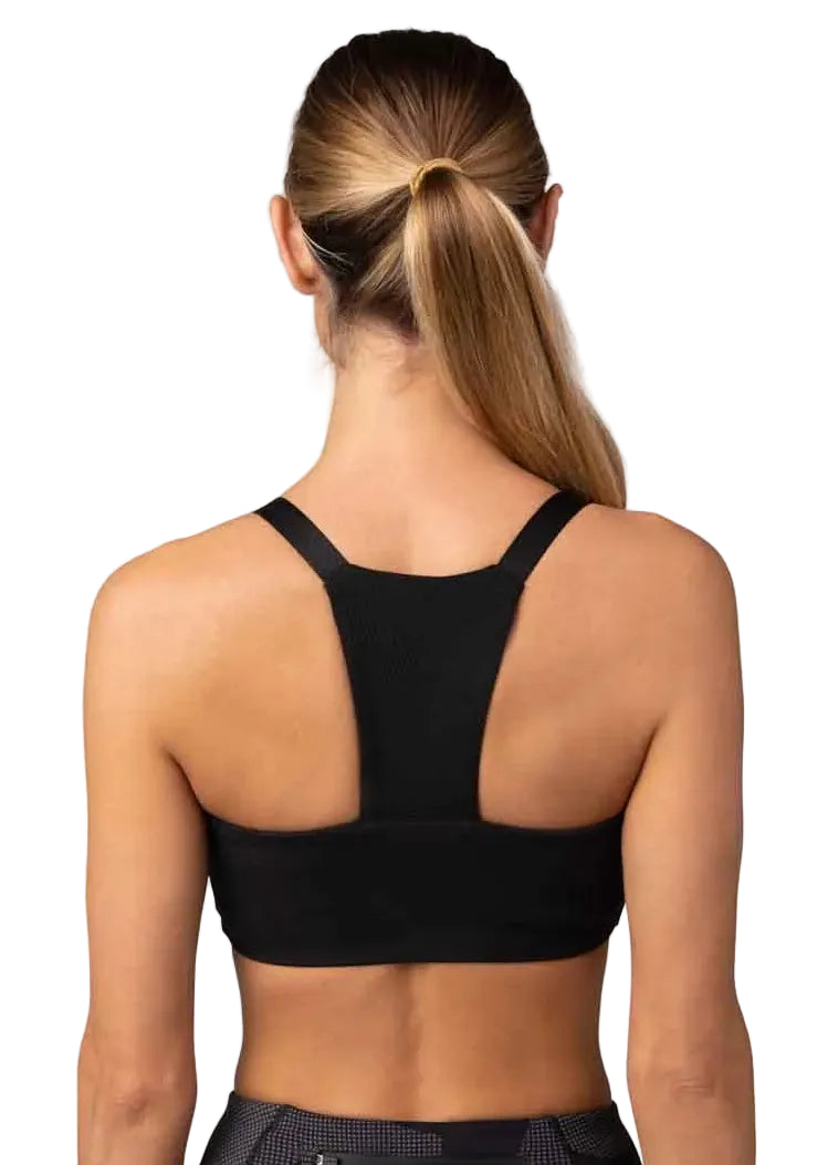 Fox Racing Womens Tecbase Bra Black BACK FACING MODEL