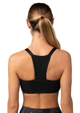 Fox Racing Womens Tecbase Bra Black BACK FACING MODEL
