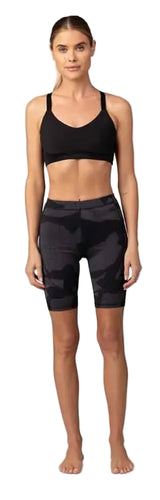 Fox Racing Womens Tecbase Bra Black FRONT FACING MODEL