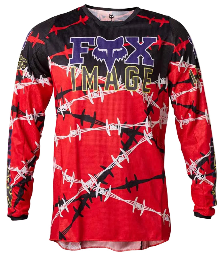 Fox Racing 180 Barbed Wire SE Jersey Flo Red FRONT