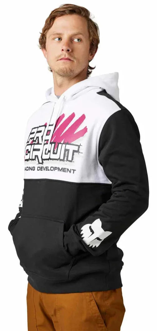 Fox PRO CIRCUIT PULLOVER FLEECE - Black SIDE FRONT