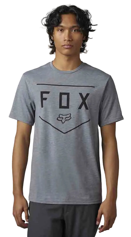 Fox SHIELD Short Sleeve TECH TEE HeaGrp BACK FACING MODEL