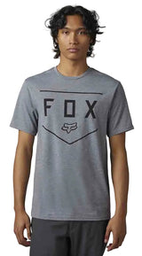 Fox SHIELD Short Sleeve TECH TEE HeaGrp BACK FACING MODEL