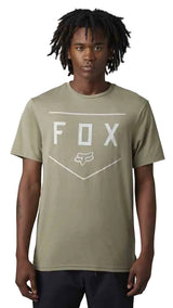 Fox SHIELD Short Sleeve TECH TEE Adobe FRONT FACING MODEL