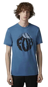 Fox TURNOUT Short Sleeve TECH TEE Dark Slate FRONT FACING MODEL