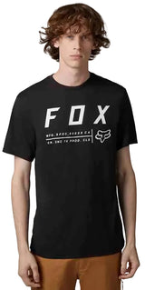 Fox NON STOP Short Sleeve TECH TEE Black FRONT FACING MODEL