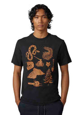Fox TRACK BEAST SS PREM TEE Black FRONT FACING MODEL