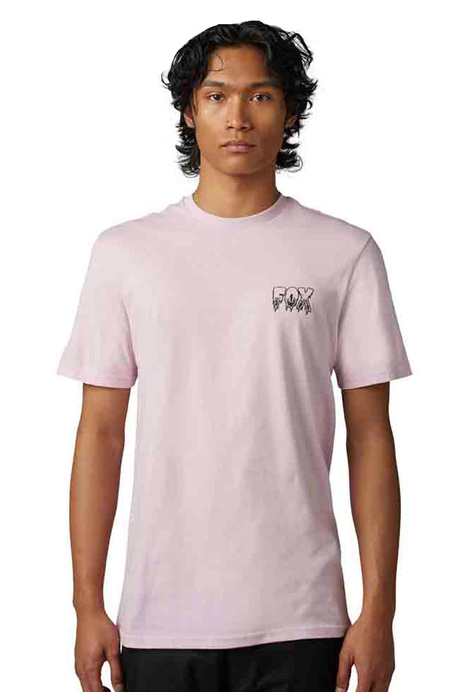 Fox THRILLEST SS PREM TEE Blush FRONT FACING MODEL