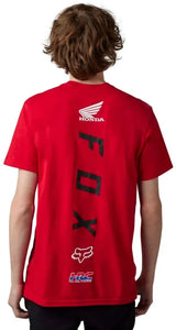 Fox FOX X HONDA SS TEE - Flame Red BACK