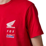 Fox FOX X HONDA SS TEE - Flame Red FRONT PRINT