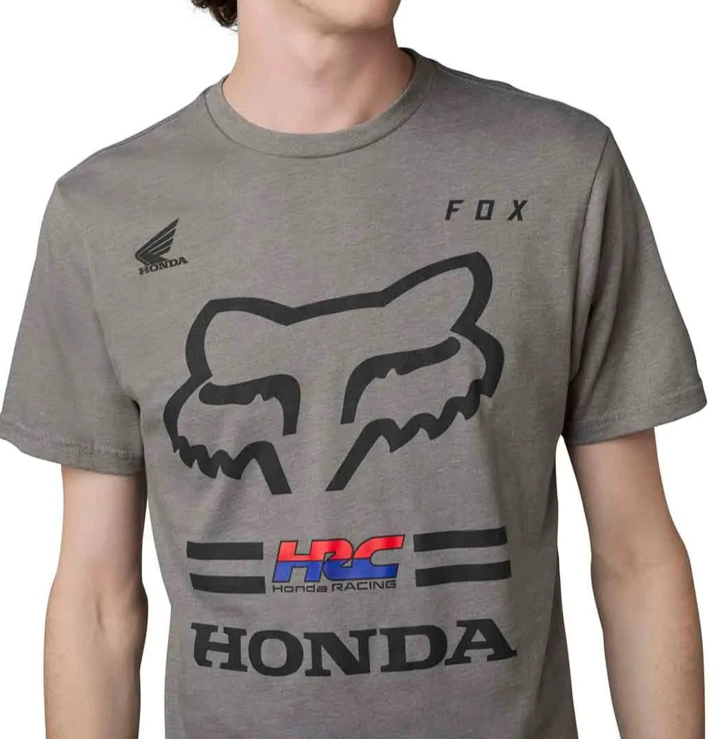 Fox FOX X HONDA SS TEE || - Heather Graphite PRINT