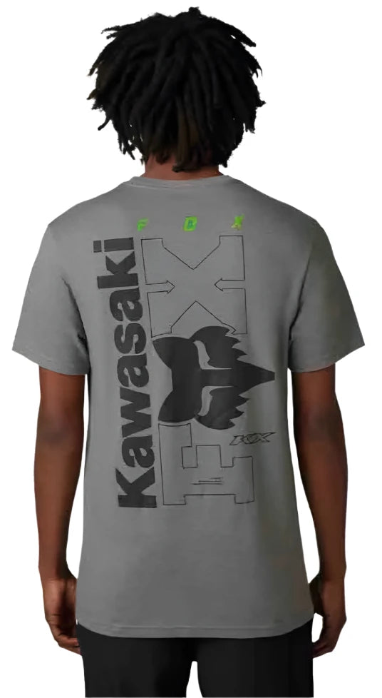 Fox FOX X KAWI SS TEE // -  Heather Graphite BACK