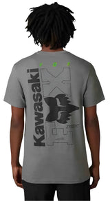 Fox FOX X KAWI SS TEE // -  Heather Graphite BACK