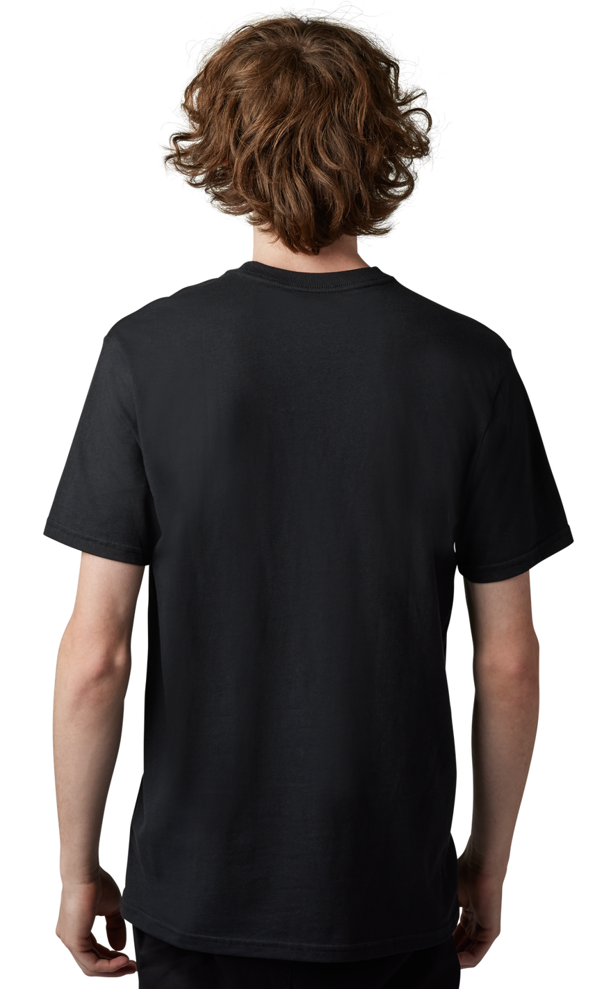 Fox UNITY || SS PREM TEE Black BACK FACING MODEL