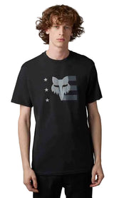 Fox UNITY || SS PREM TEE Black FRONT FACING MODEL
