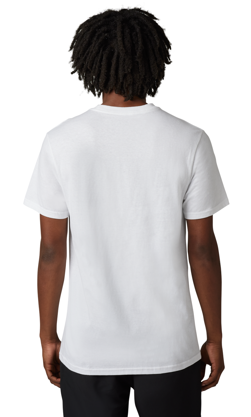 Fox UNITY || SS PREM TEE OptcWhite BACK FACING MODEL