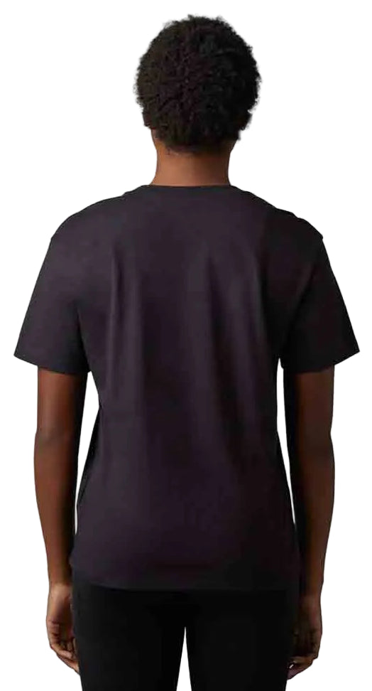 Fox Boundary SS Top Black/Pink BACK FACING MODEL 