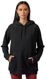 Fox WOMENS LEVEL UP PULLOVER FLEECE - Black FRONT