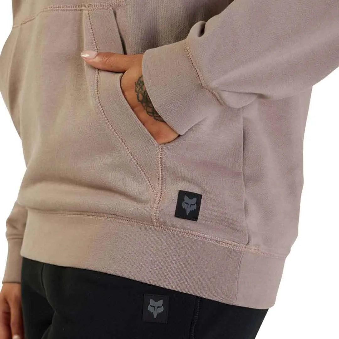 Fox WOMENS LEVEL UP PULLOVER  FLEECE  - Taupe POCKET