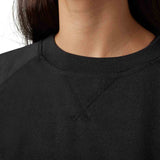 Fox WOMENS LEVEL UP CREW FLEECE - Black FRONT FOCUSED