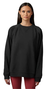 Fox WOMENS LEVEL UP CREW FLEECE - Black FRONT