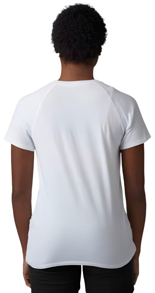 Fox WOMENS LEVEL UP SS TEE - White BACK