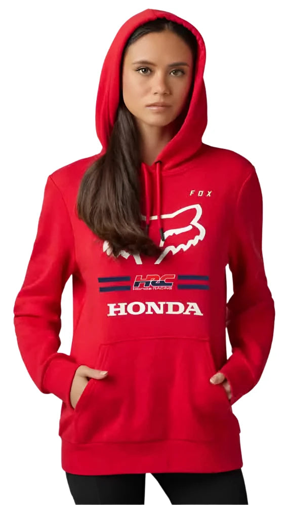 Fox FOX X HONDA PULLOVER FLEECE -  Flame Red FRONT
