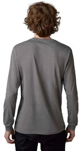 Fox FOX X KAWI LS PREM TEE - Heather Graphite BACK