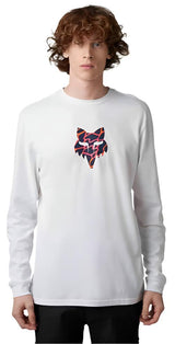 Fox RYVER LS PREM TEE - Optic White