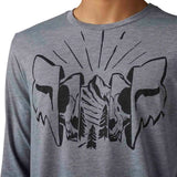 Fox THE FORMAT LS TECH TEE - Heather Graphite Print