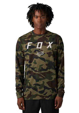 Fox VZNS LS TECH TEE CAMO GreenCam FRONT FACING MODEL