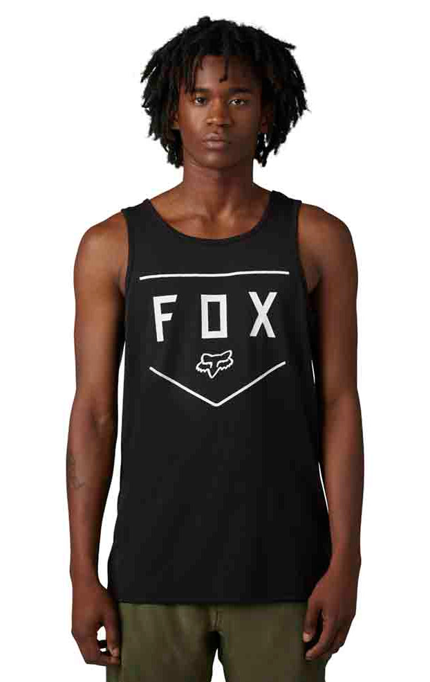 Fox SHIELD TECH TANK Black FRONT FACING MODEL