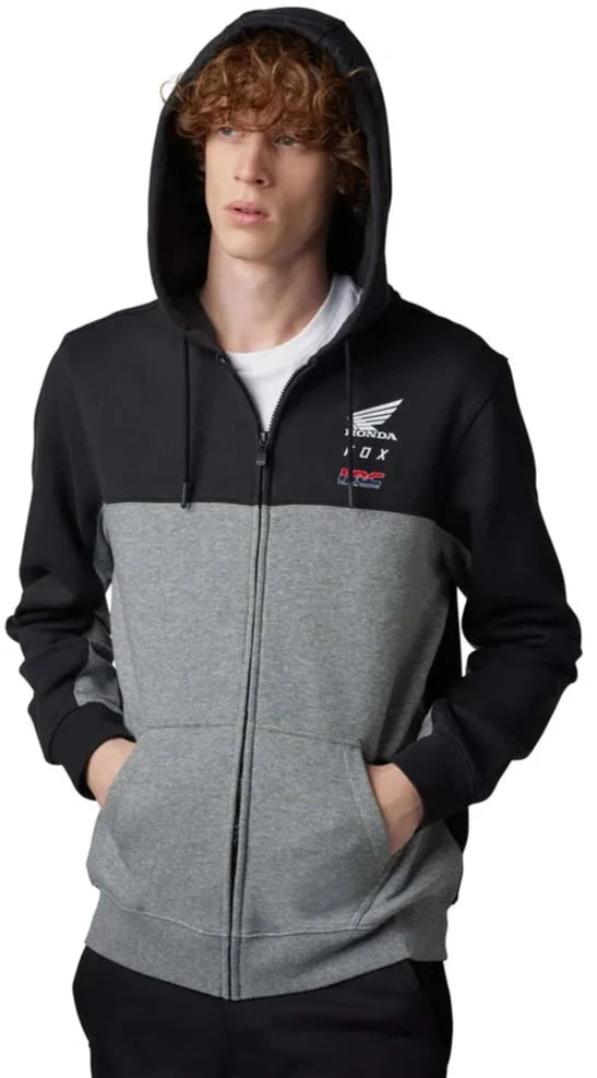 Fox FOX X HONDA ZIP FLEECE - Black FRONT