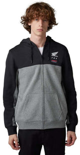 Fox FOX X HONDA ZIP FLEECE - Black FRONT 
