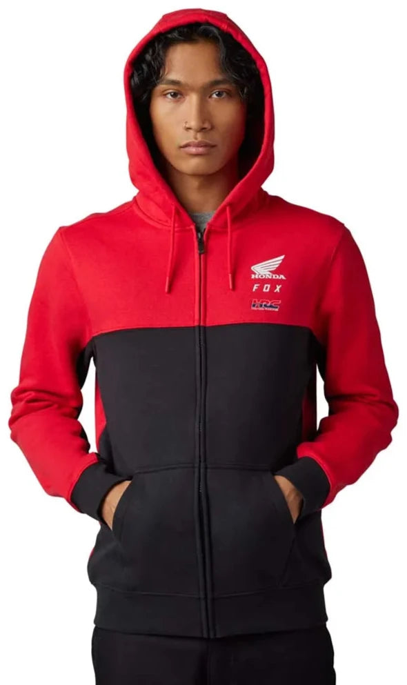 Fox FOX X HONDA ZIP FLEECE - Flame Red FRONT