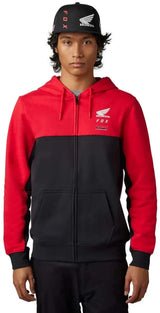Fox FOX X HONDA ZIP FLEECE - Flame Red FRONT